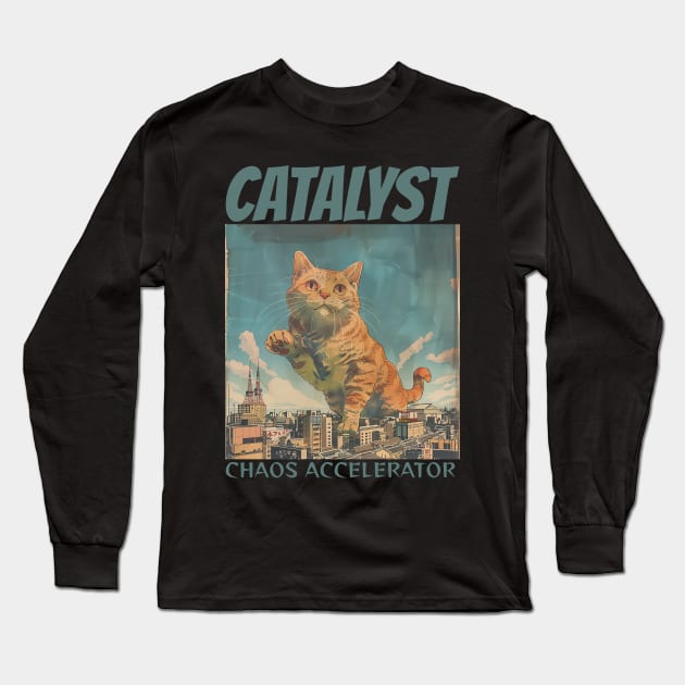 Catalyst, Naughty Cat Long Sleeve T-Shirt by 3nityONE